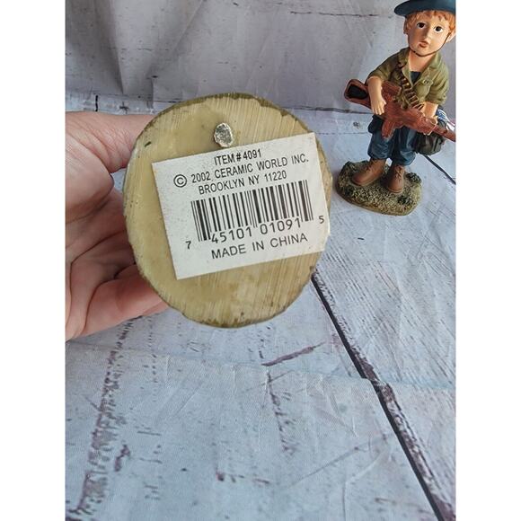 Soldier Boys Boy Scout Figures Set 2 Resin 5 inches Tall - Picture 7 of 8